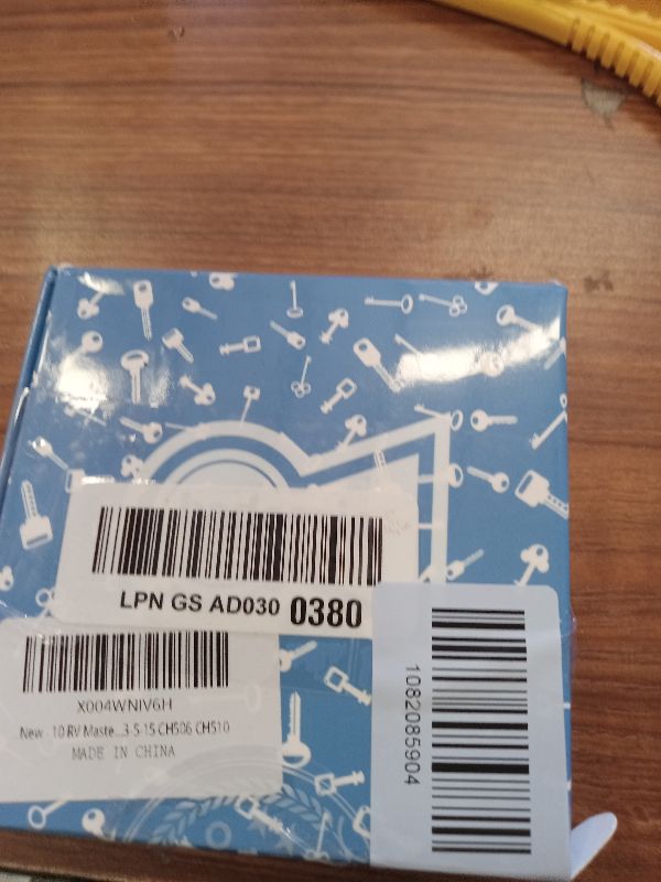 Photo 1 of 10PCS Utility RV Master Key Set with Wire Ring CH751 CH501 CH545 CH506 CH510 R001 G391 MK9901 E3-5-15 Battery Disconnect Key Compatible with RV Compartment & Tool Box