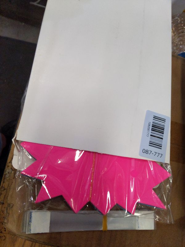 Photo 1 of 120 Pieces Starburst Signs for Retail, 5*6.6 Inch Fluorescent Garage Sale Stickers, Multicolor Sale Signs for Retail Store, Garage Sale Supplies, including 80 Pcs Yard Sale Stickers with 40 PVC Sticky Transparent Strip
