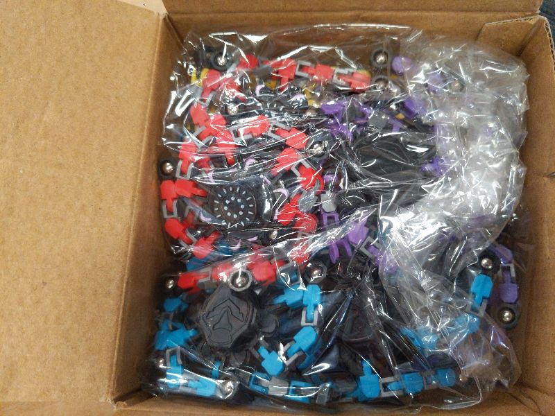 Photo 1 of 12PCS Transformable Fidget Spinners for Kids Adults,Deformable Chain DIY Robot Spinner Sensory for Boys Girls,Fidget Toys for Party Favors Birthday Gifts