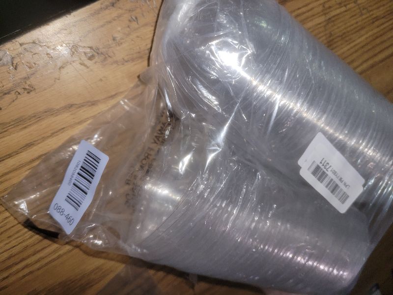 Photo 1 of [100 Count] Crystal Clear PET Plastic Dome lids Fits 14, 16, 20, & 24 oz Cups for Iced Coffee, Milkshake, Slurpee, Ice cream, Razzle, Slush, Smoothy, Party's,