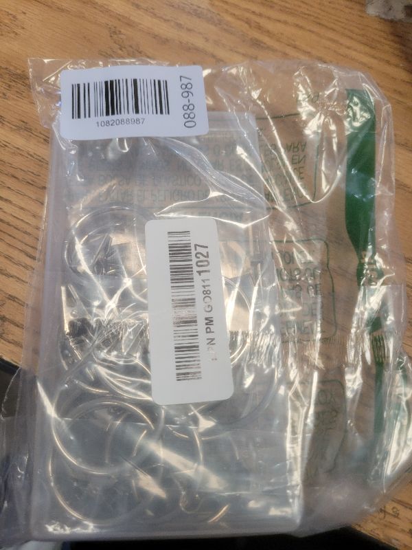 Photo 1 of 16 Pack Curtain Rings with Clips, Window Clip Rings Curtain Hooks Hangers Clip Rings for Hanging Drapery Drapes Bows, Small 1.26 Inch Diameter, Fits up to 1" Rod, Silver