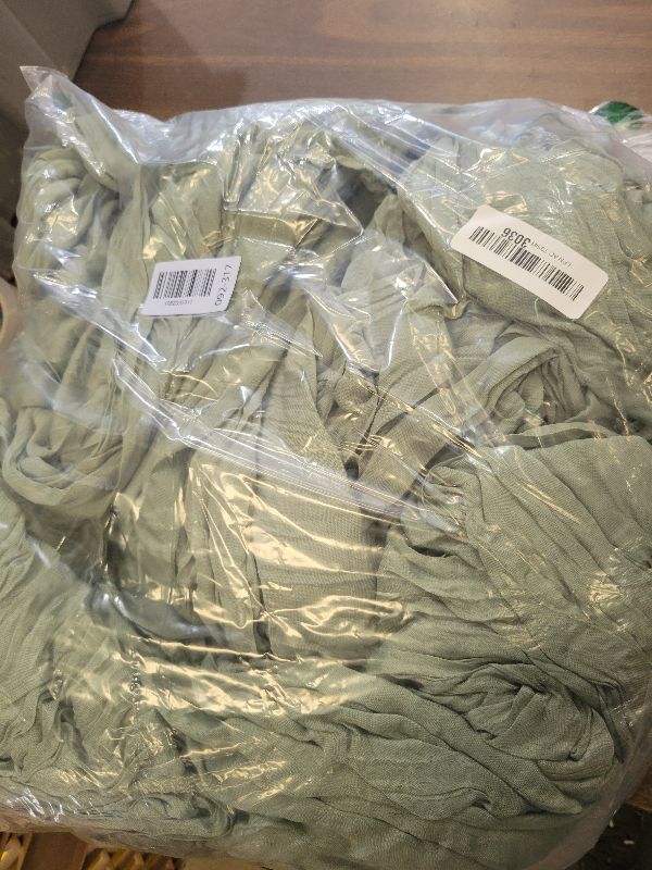 Photo 1 of 10PCS Sage Green Cheesecloth Table Runner 120*35ft Boho Gauze Fabric Cheese Cloth Table Runner Comes Runner for Romantic Wedding Birthday Shower Party Table Decoration