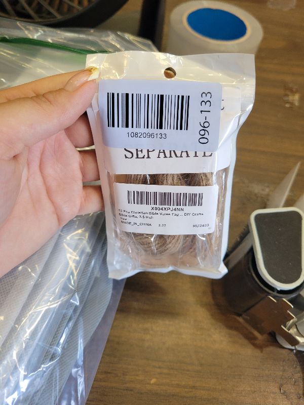 Photo 1 of 10 Pcs Christian Bible Verse Tags Graduation Gift Tags with String Graduation Centerpieces for Mason Jars Party Favor Decorations DIY Crafts Bible Gifts, 3.5 Inch