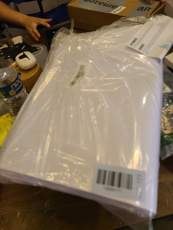 Photo 1 of 100 Sheets Arts Craft Paper for Drawing 12” x 17” White Construction Paper for Coloring, Creating, School Art Project Supplies, Standard Weight