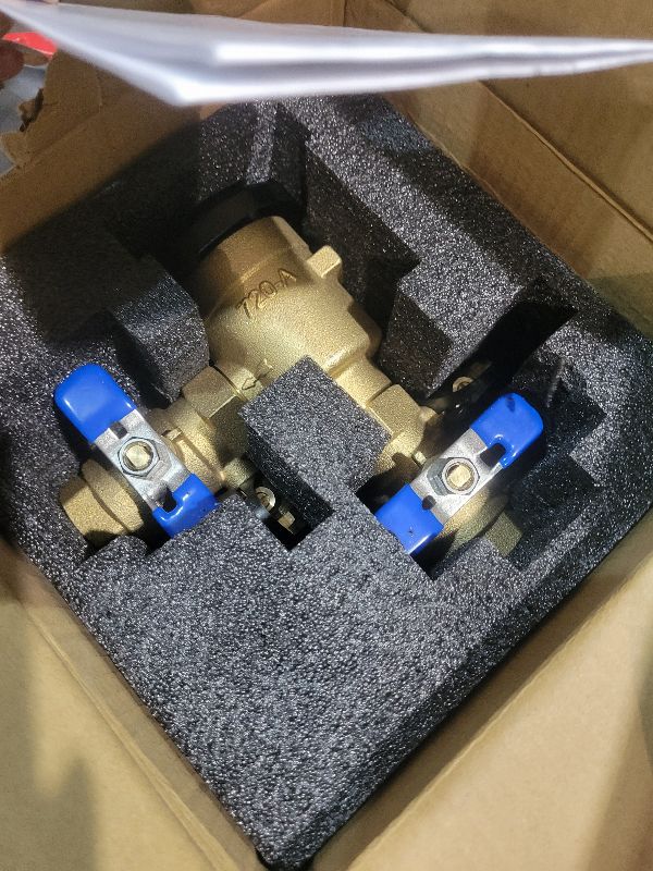 Photo 1 of ?UPC® Certified?1" Pressure Vacuum Breaker Assembly, Metal Top Cover, Thickened Brass Backflow Preventer Valve, Anti-Siphon Valves for Irrigation and Outdoor Sprinkler Systems, MAX 400PSI