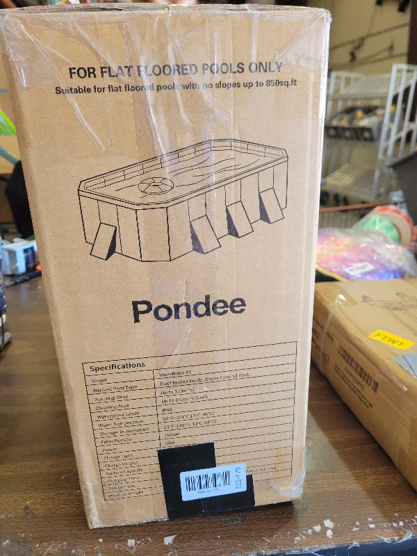Photo 1 of (2026 Upgraded) Pondee X1 Robotic Pool Vacuum, Cordless Pool Cleaner with 120-Min Runtime, Auto-Parking, 2.5h Fast Charging, for Above-Ground & Flat-Bottom Inground Pools up to 850 sq.ft