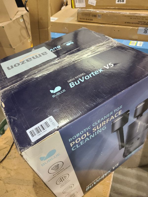 Photo 1 of (2026 Upgrade) BUBLUE BuVortex V5 Pool Skimmer Robot,Pool Surface Skimmer Robot with App Control,5L Filter,Dual Cleaning Modes,AI Navigation,Ideal for In-Ground & Above-Ground Pools,Dark Gray