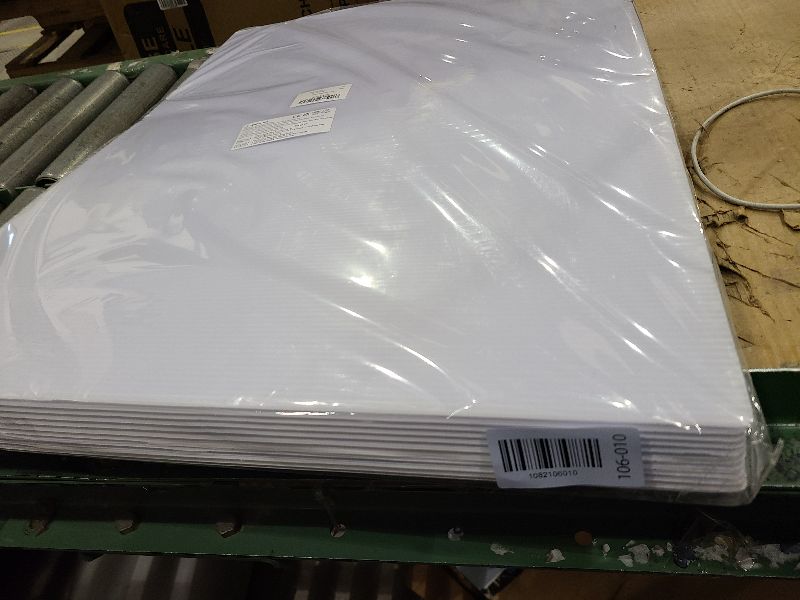 Photo 1 of 10 Pcs Corrugated Plastic Board 18x24 for Projects Art Crafts, Poster Board Blank Yard Signs Sheets, IKAYAS 18x24 Inches White Blank Yard Signs Corrugated Plastic Sheets Signs