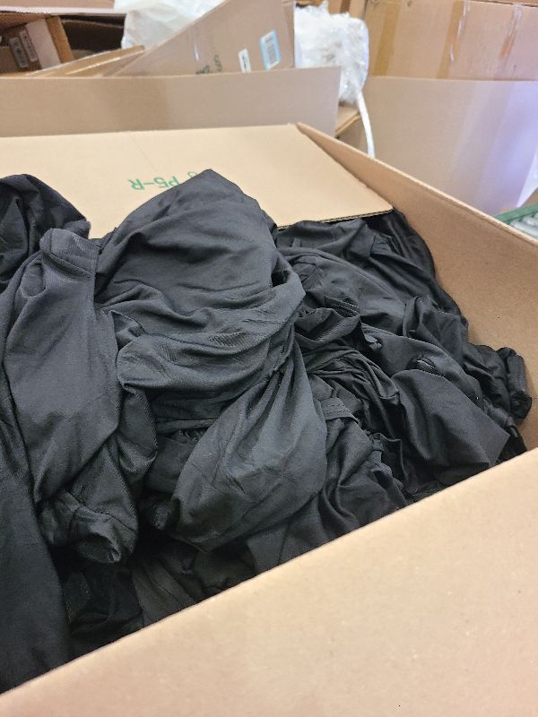 Photo 1 of 100 Pcs Black Washable Removable Universal for Wedding Party Dining Banquet Polyester Spandex Stretch Slipcovers Chair Covers