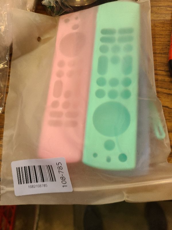 Photo 1 of (3 Pack) ONEBOM Silicone TV Remote Cover, (6.2 Inch*1.5 Inch) Glow in The Dark, Anti Slip Silicone Protective Case with Colored Lanyard(Glow Blue&Glow Pink&Sky Blue)