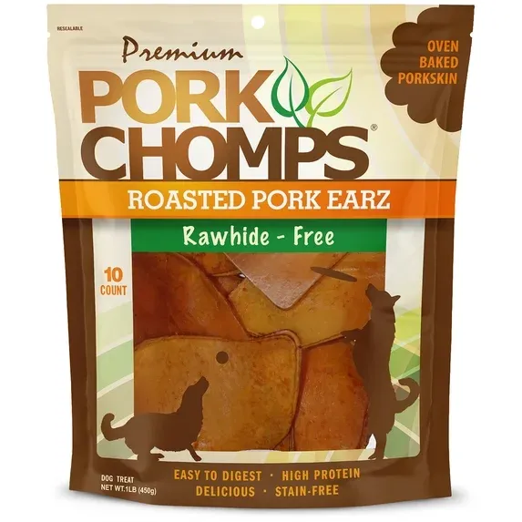 Photo 1 of 10CT PorkEarz Dog Treat 1LB 450G