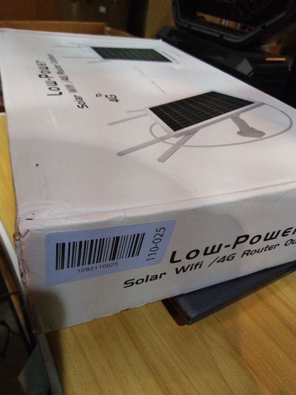 Photo 1 of 15W Solar Powered 4G LTE Modem Router, Outdoor Solar Powered WiFi Extender Signal Booster with SIM Card Slot, Solar WiFi Router for Garden, Farm and Ranch, 50M WiFi Range, IP66 Waterproof
