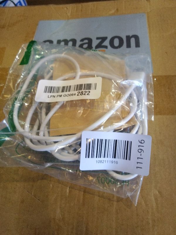 Photo 1 of 10 ft USB Male to Micro USB Male Power Cable for Ring Indoor Cam (2nd Gen) Only - White