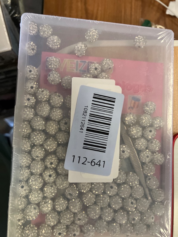 Photo 1 of 120PCS FIVEIZERO Rhinestone Beads for Jewelry Making, 10mm Crystal White Shiny Round Sparkle Crystal Clay Bead Bulk Sparkly Baseball Necklace Beads for Bracelets and DIY Crafts1082112642
LPNPMGN2347786