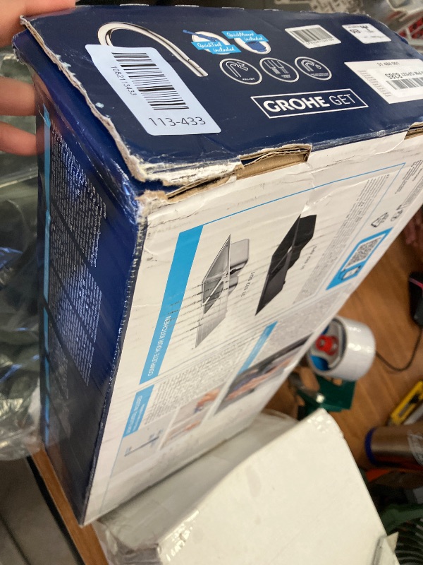 Photo 1 of Grohe 31484001 Single-Handle Mixer Tap for Sink, Chrome, Get (German Import)