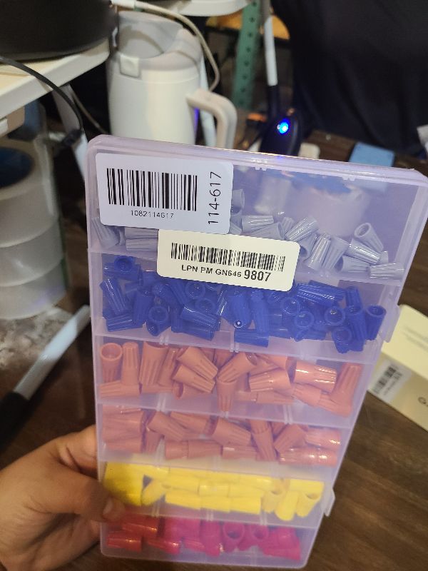 Photo 1 of 180 PCS Wire Connectors, Insulating Insert Twist Electrical Wire Connectors with Spring, Portable Wire Caps for Quick Connection, Colorful Wire Caps Electrical