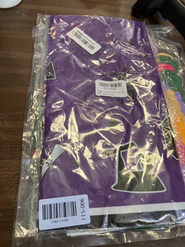 Photo 1 of 2 Pack Graduation Tablecloth - Congrats Grad Table Cloths, Plastic Disposable Rectangle Purple Class of 2026 Table Cover for Graduation Tables Decorations Party Decor Supplies Favors,108 x 54 Inch