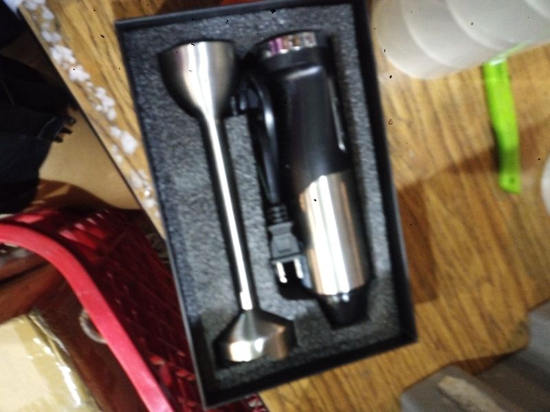 Photo 1 of 1000W Powerful Immersion Blender Handheld, 2026 New Update Hand Blender with 25-Speed and Heavy-Duty Copper Motor (Silver)