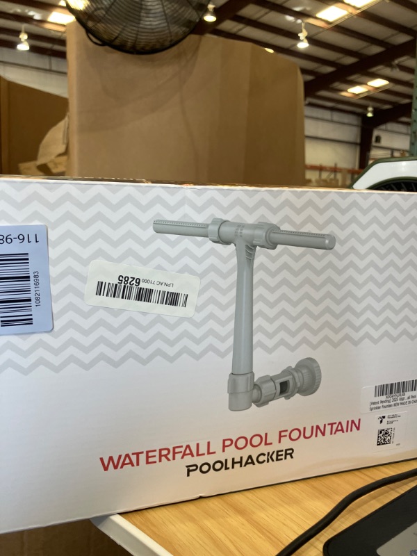 Photo 1 of [Patent Pending] 2025 Upgrade Pool Fountain - Dual Spray Water Fountains for Above Ground/Inground Pools, 2-in-1 Adjustable Waterfall Pool Sprinkler Fountain
