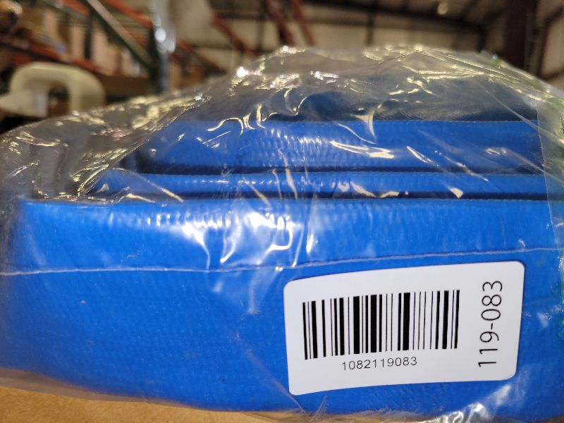 Photo 1 of 1-1/2" x 50ft PVC Lay Flat Water Pump Discharge Hose with NPT Pin Lug and Nipple Fittings, Heavy Duty Reinforced Pool Backwash Hose Assembly
