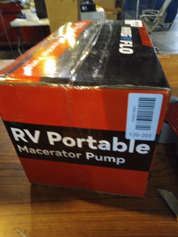 Photo 1 of 12V RV Portable Macerator Waste Pump for Sewage,12GPM Suction 3.2 feet Lift 10 feet with Garden Hose Discharge Port,Quick Release Sewage Pump with Fresh Water Rinse and Automatic Crushing Function
