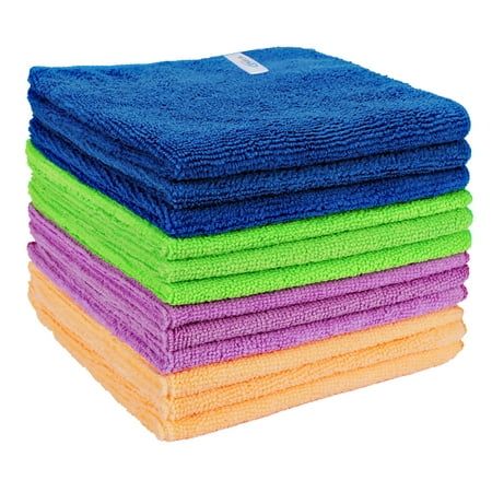 Photo 1 of  OVWO 12Pcs Premium Microfiber Cleaning Cloth for Household Cleaning 12 X 12 
