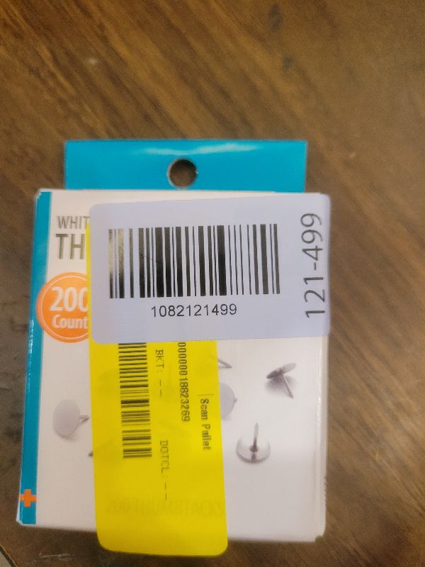 Photo 1 of Pen + Gear White Steel Precision Crafted ThumbTack Thumbtacks 200 Count Pins & Tacks