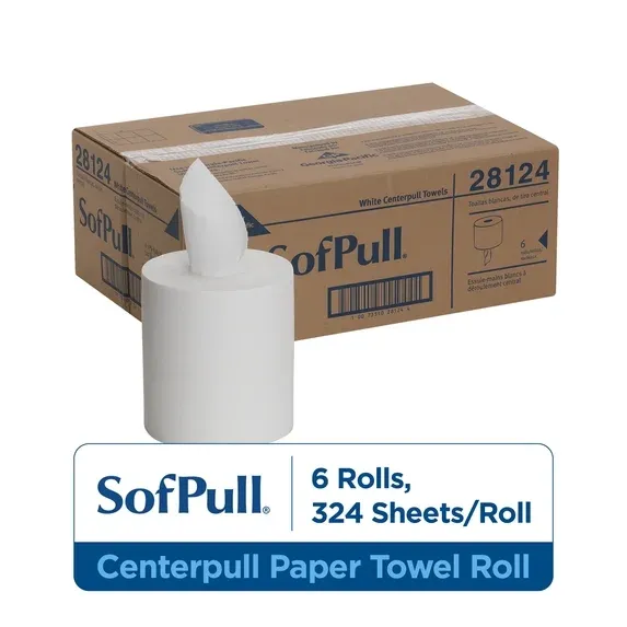 Photo 1 of Regular Centerpull Premium Paper Towel by GP PRO (Georgia-Pacific), White, 6 Rolls Per Case
