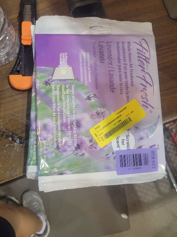 Photo 1 of (2 pack) The WEB FilterFresh Whole Home Lavender Air Freshener. Filter scent attaches to any HVAC air filter.