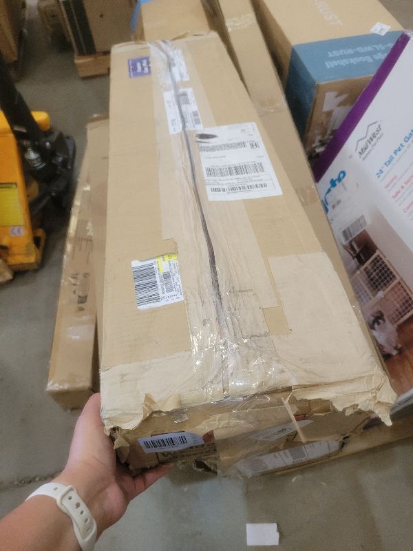 Photo 1 of (4 pack) Mainstays 1" Cordless Vinyl Room Darkening Mini Blinds, Khaki, 36"W x 72"L