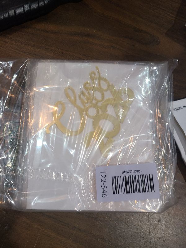 Photo 1 of 10 Pcs Class of 2026 Graduation Cake Topper Acrylic Gold Black Letter Cake Picks Grad Theme Congratulations Side Cake Decor Graduate Party Supplies