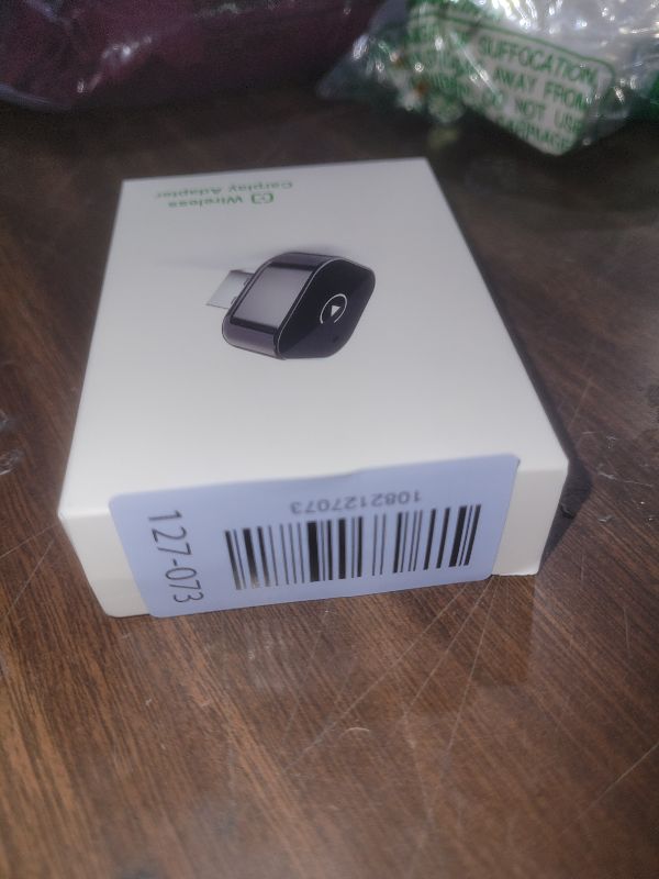 Photo 1 of 2-in-1 Wireless CarPlay & Android Auto Adapter, Plug & Play CarPlay Dongle Converts Wired to Wireless, Fast Auto-Connect, No Delay, Compact Design for iPhone & Android with USB/USB-C Port(Black)