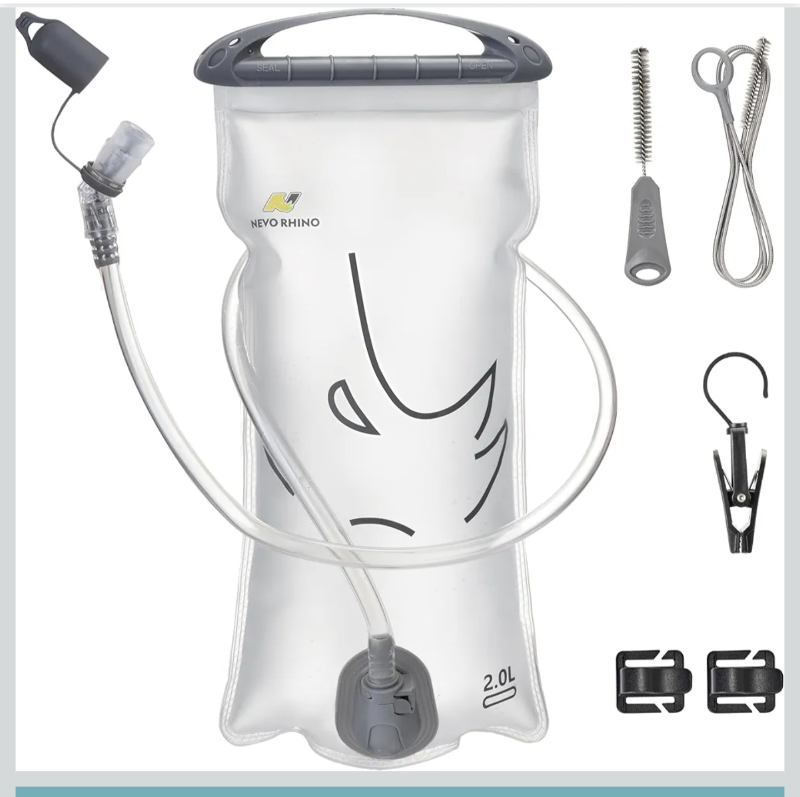 Photo 1 of (250)
N NEVO RHINO Hydration Bladder 2L-3L,Water Reservoir for Hiking Backpack Leak Proof Water Storage Bladder,BPA-Free Water Pouch Hydration Pack for Camping Cycling Running