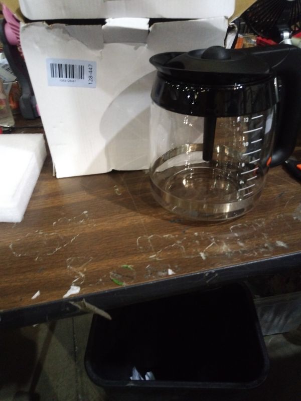 Photo 1 of 12-Cup Coffee Pot Replacement Carafe Compatible with Ninja Coffee Brewer Maker Models CE251 CE201 CE201C CE200 CE200C Model# XGLSLID200