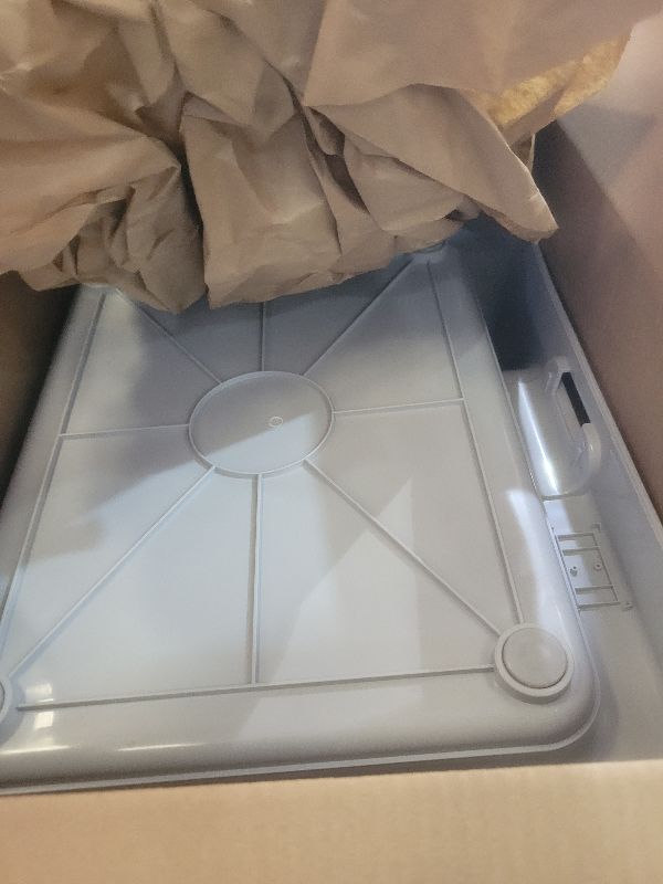 Photo 1 of [DogCharge] Indoor Dog Potty Tray – with Protection Wall Every Side for No Leak, Spill, Accident - Keep Paws Dry and Floors Clean (Tray Only, Grey)