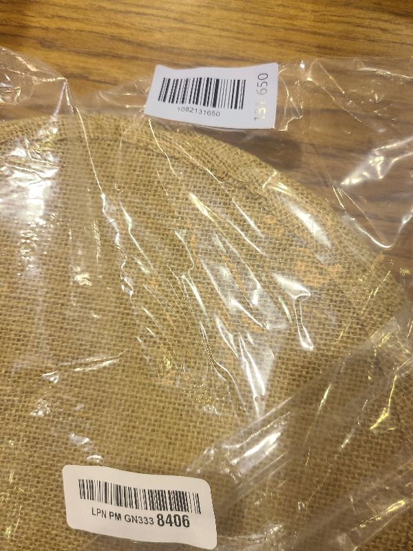 Photo 1 of 24 Pack Round Burlap Placemats, 11.8? Jute Rustic Table Placemats Bulk for Charger Plates, Burlap Circle Table Mats for Dining Table, Brown Charger Place Mat for Wedding Dinner Holiday Farmhouse Decor