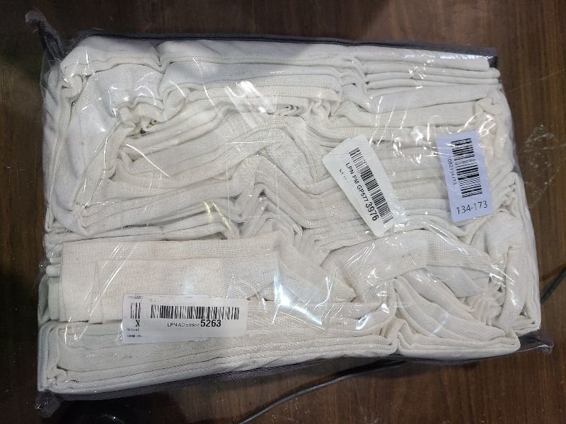 Photo 1 of 102 Inches Long Pinch Pleated Linen Blackout Curtains for Bedroom Back Tab Track Memory Trained Shape Farmhouse Light Blocking Curtains 102 Inch Length for Living Dining Room Darkening Drapes Cream