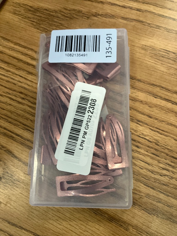 Photo 1 of 20 Pcs Double Grip Metal Snap Hair Clips for Women/Girls,Small Barrettes for Thin/Fine/Short Hair,Strong Hold Hair Accessories, (Coffee)