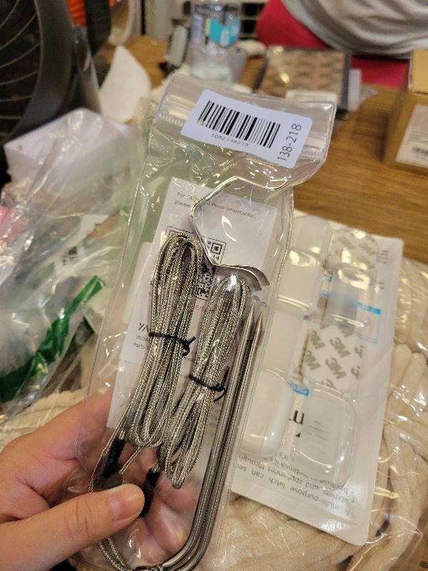 Photo 1 of 2 Pack Replacement Part for Camp Chef Meat Probes, Smoker Grill Temperature Sensor, Pellet Grills Accessories with Stainless Steel Probe Clip 2 PCS