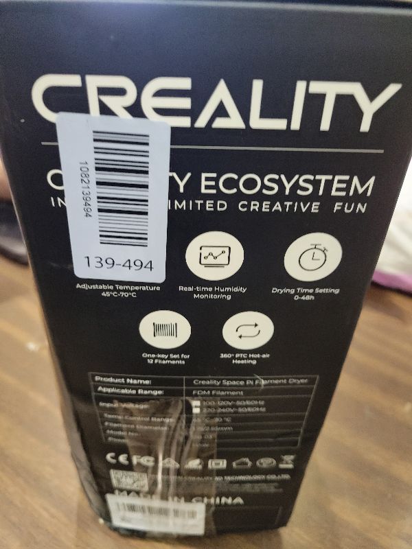Photo 1 of 2026 New Creality Space PI Filament Dryer-Christmas Gifts, 3D Printer Filament Dryer Box with 360° Heating, Upgraded Filament Dehydrator Storage Box Support Nylon ABS PETG PLA TPU 1.75/2.85mm