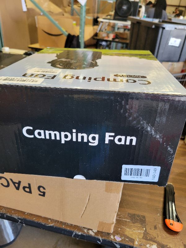 Photo 1 of 20000mAh Misting Fan with 6L Bucket & 4 Spray Misters, Waterproof Outdoor Cooling Fan for Camping/Patios - Remote Control, 4 LED Light, Stepless Speed & 56H Runtime, Rechargeable Battery, Hanging Hook