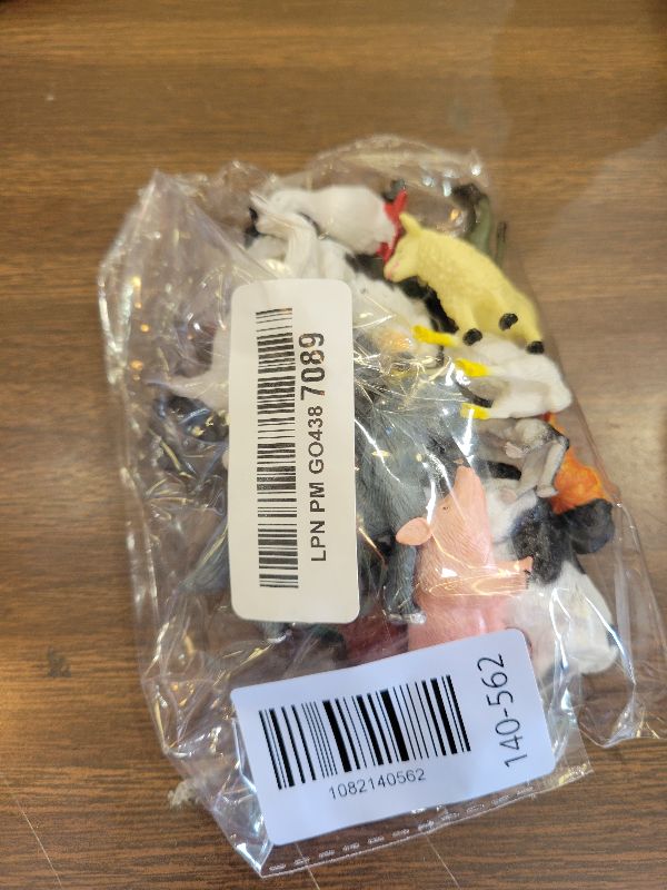 Photo 1 of 15 Pcs Mini Figures Toys Realistic Farm Animal Figurines, Plastic Learning Educational Playset Animal Themed Party Supplies Cake Topper Ornaments for Easter Egg Birthday Christmas
