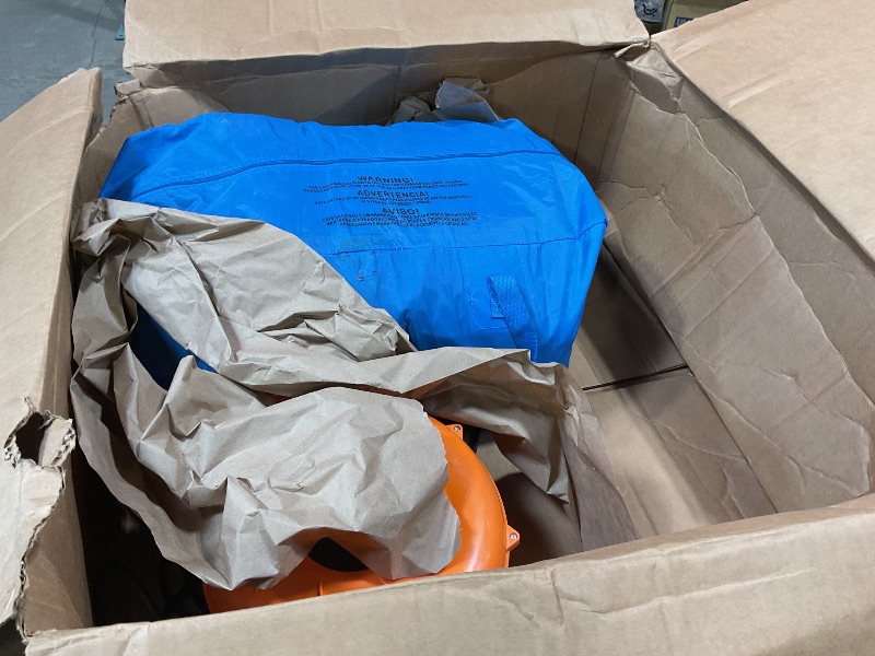 Photo 1 of ***RIPPED/DAMAGED***
ACTION AIR [Updated Version] Bounce House, Inflatable Bouncer with Air Blower, Jumping Castle with Slide, Family Backyard Bouncy Castle, Durable Sewn with Extra Thick Material, Idea for Kids (C-9745)