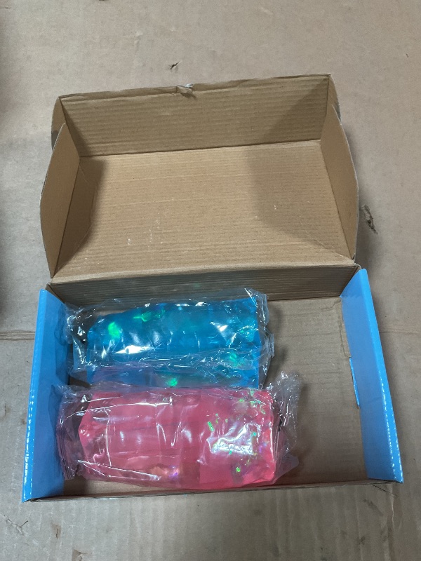 Photo 1 of ***PARTIAL SET 2 PINK & BLUE*** YoYa Toys Magic Wigglers Water Snake Fidget Toy - Water Wiggler Toy, Water Snakes Trick Stress Toy, Slippery Tricky Wiggler Tube - 4-Pack Squishy Sensory Fidget Water Snake Toy, 5-inch Novelty Gift