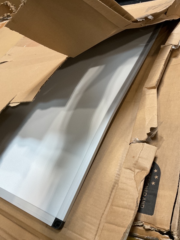 Photo 1 of **BENT AND SCRATCHED SEEN IN PHOTOS no easel**Easel Whiteboard - Magnetic Portable Dry Erase 36 x 24 Tripod Height Adjustable, 3' x 2' Flipchart Easel Stand White Board for Office or Teaching at Home & Classroom (36x24 White)