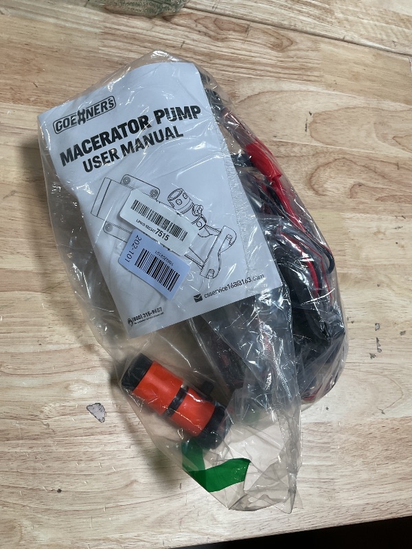Photo 1 of 12V RV Portable Macerator Waste Pump for Sewage, 12GPM Suction 3.2 feet Lift 10 feet, Complete RV Macerator Pump Kit for Right Out of Box