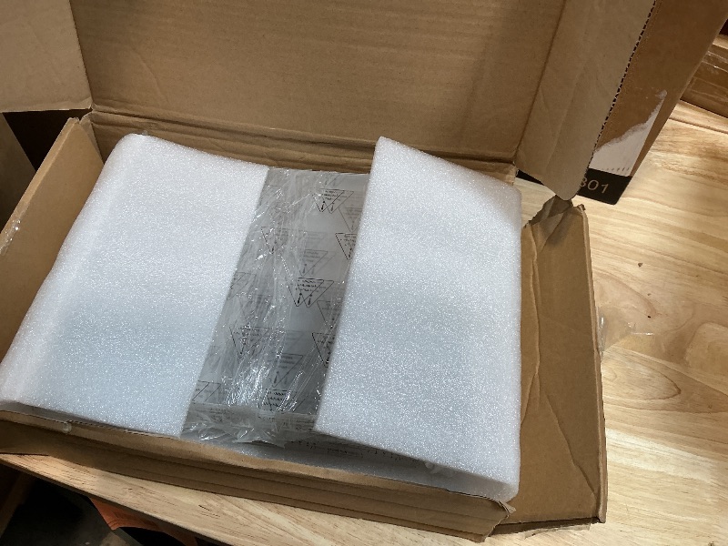 Photo 1 of 12 Pack Acrylic Sign Holder 8.5x11 Inches, Clear Plastic Table Paper Display Stand, L-Shape Vertical Menu Holder Stand, Clear Picture Photo Flyer Display Stand for Restaurants, Store, Office Desktop