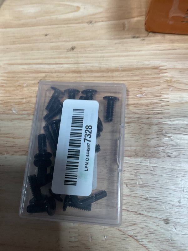 Photo 1 of 30 PCS 1/4"-20 x 5/8" Flat Head Socket Cap Screws Bolts, Flat Round Head Furniture Allen Bolts, Stainless Steel 304, Full Thread, Black Coating, Screwdriver Bit Included