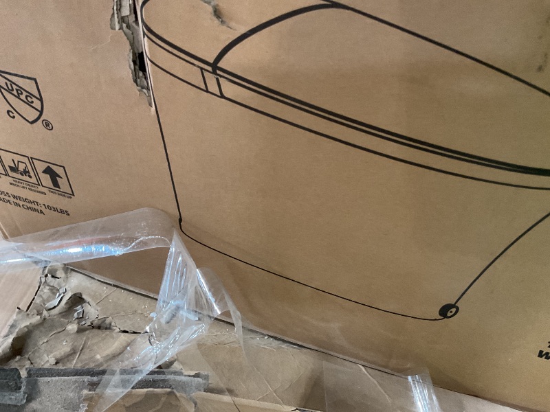 Photo 1 of **SELLING FOR PARTS.  Major damage to base. Most of  broken loose ceramic removed**EPLO Luxury Smart Toilet with Auto Open/Close, Foam Dispenser, ADA Comfort Height Heated Seat, Warm Water/Dryer, Modern Elongated Bidet Toilet with Night Light for Bathroom