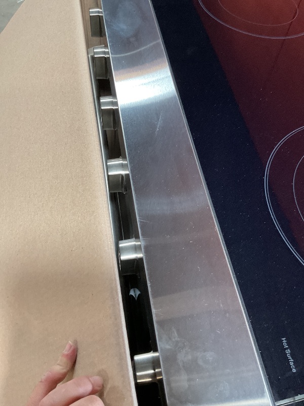 Photo 1 of **** MAJOR CRACK ON TOP ***CT Copper Tailor 36 Inch Electric Range with Convection Oven,6.0 cu. ft. Capacity,5 Cooktop Elements, Freestanding Oven, in Stainless Steel